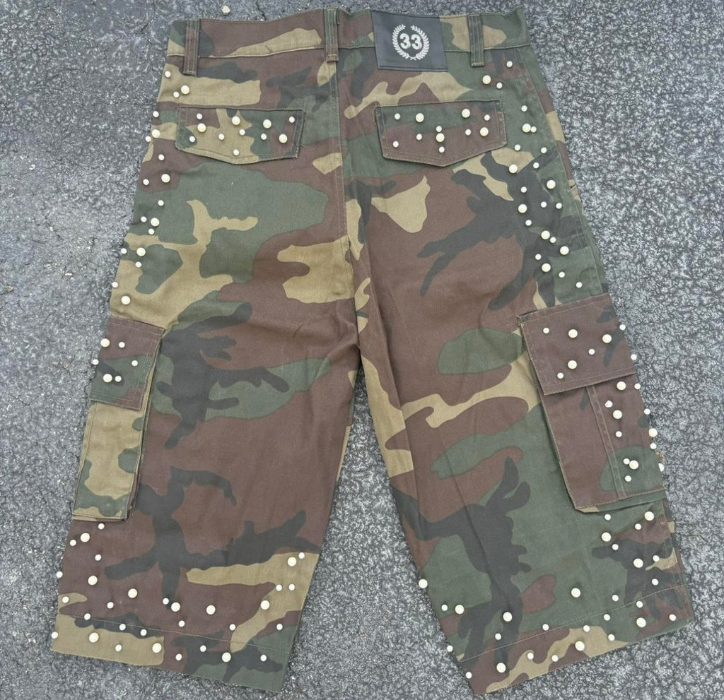 Guwop Garden Pearl Camo Jorts