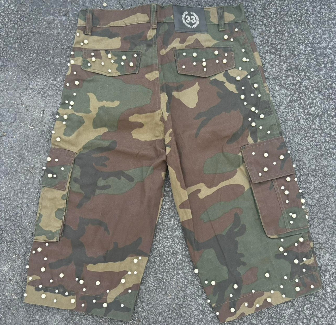 Guwop Garden Pearl Camo Jorts