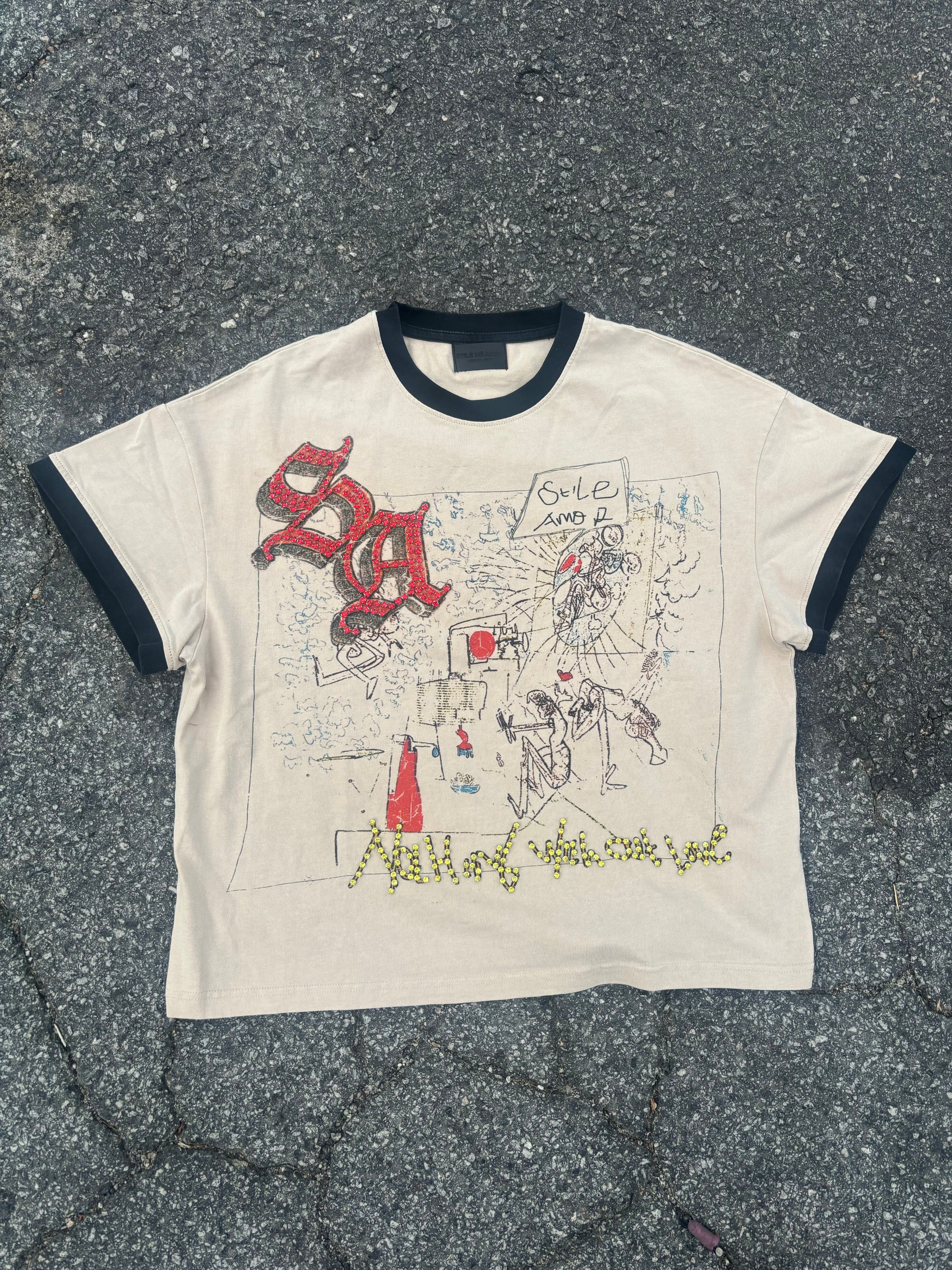 Stile Amor Rhinestone Rockstar Tee