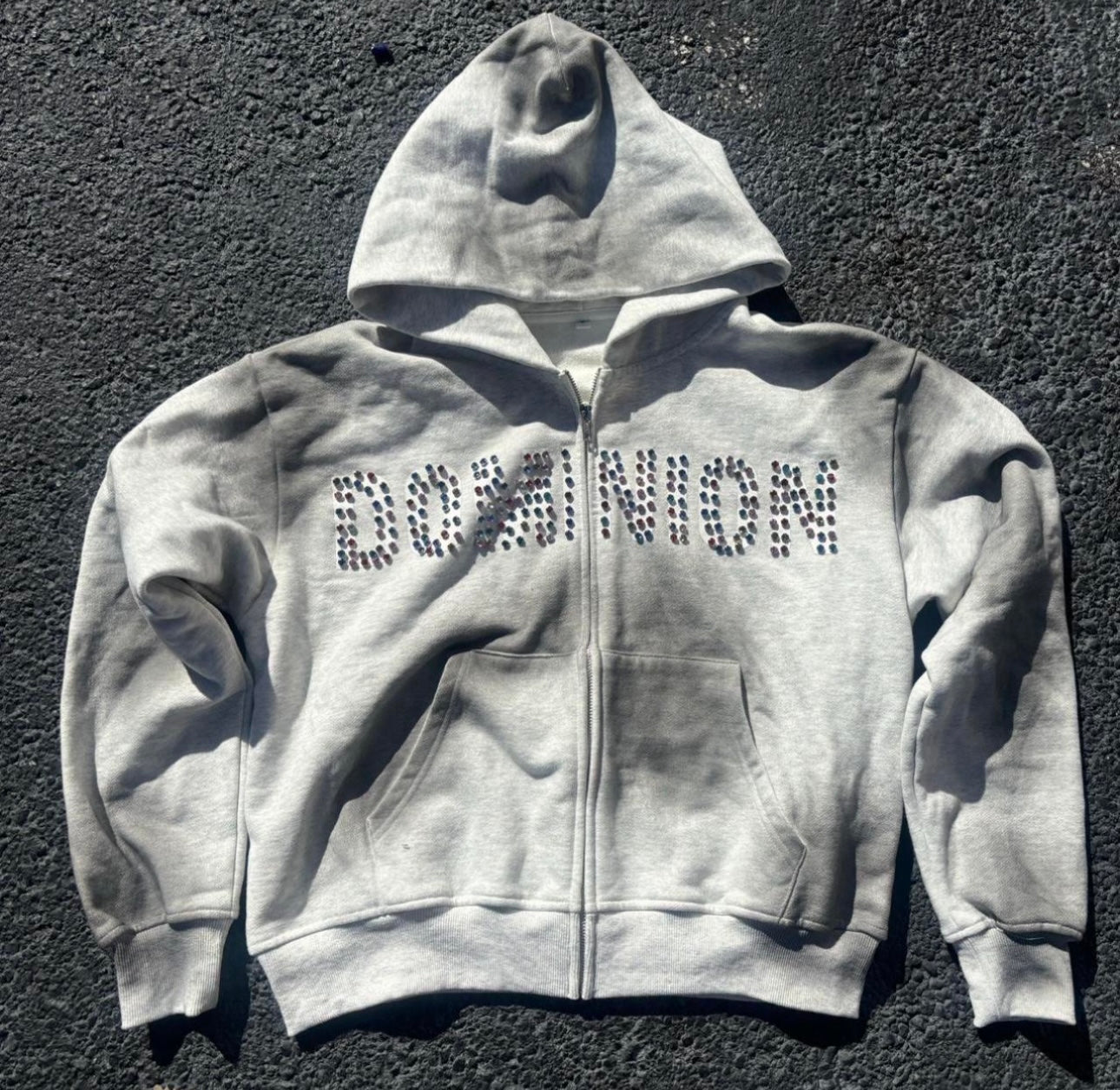 Dominion Runway Rhinestone Hoodie