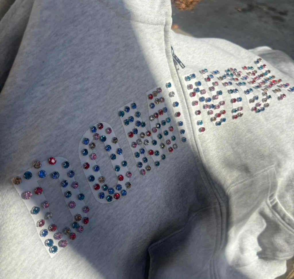 Dominion Runway Rhinestone Hoodie
