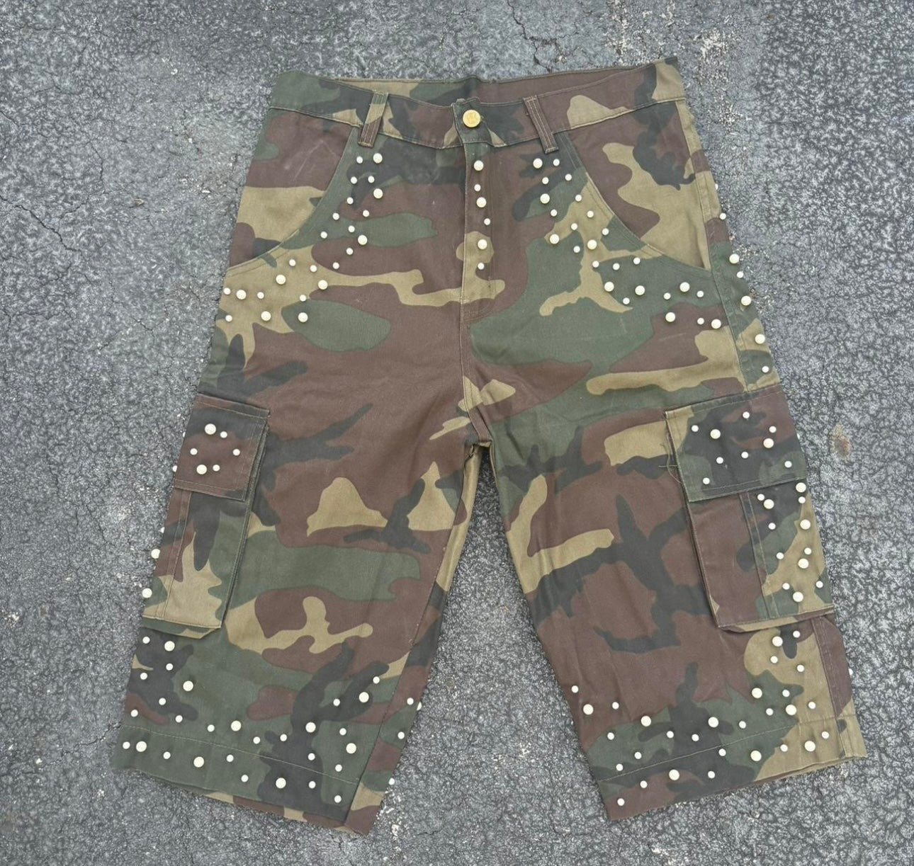 Guwop Garden Pearl Camo Jorts