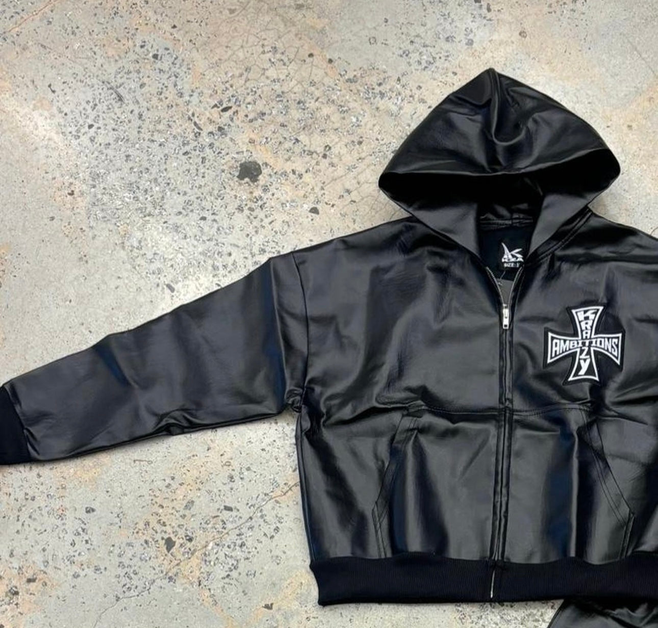 Krazy Ambition Leather Crop Jacket