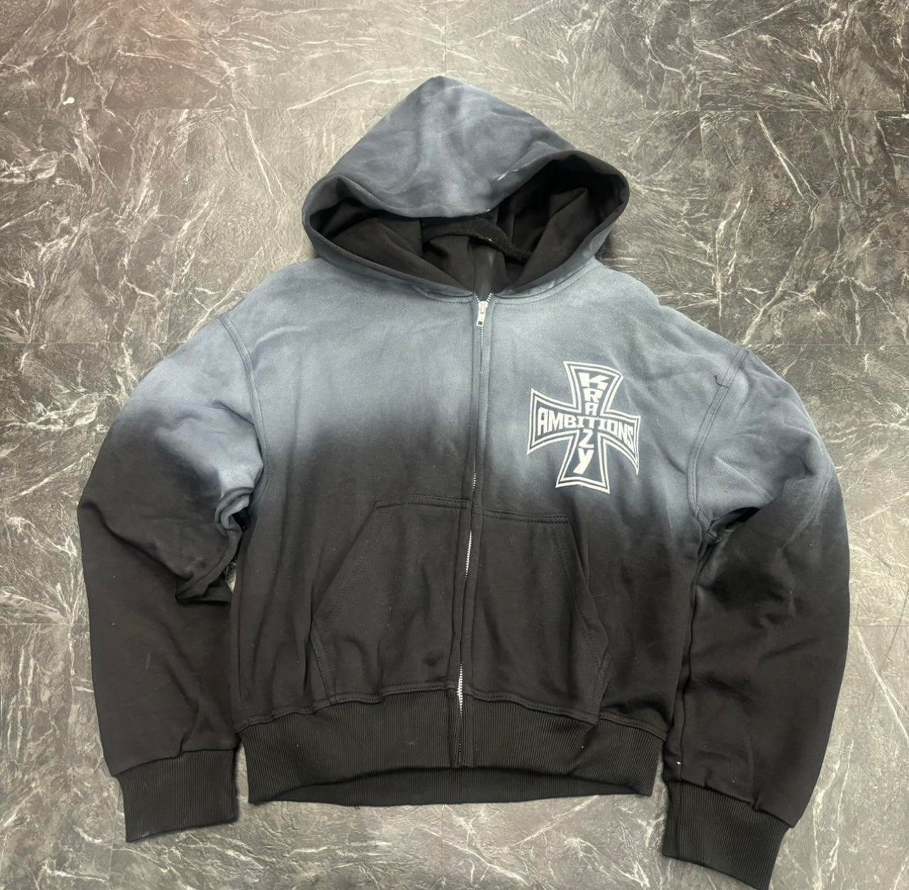 Krazy Ambition Stone Wash Hoodie