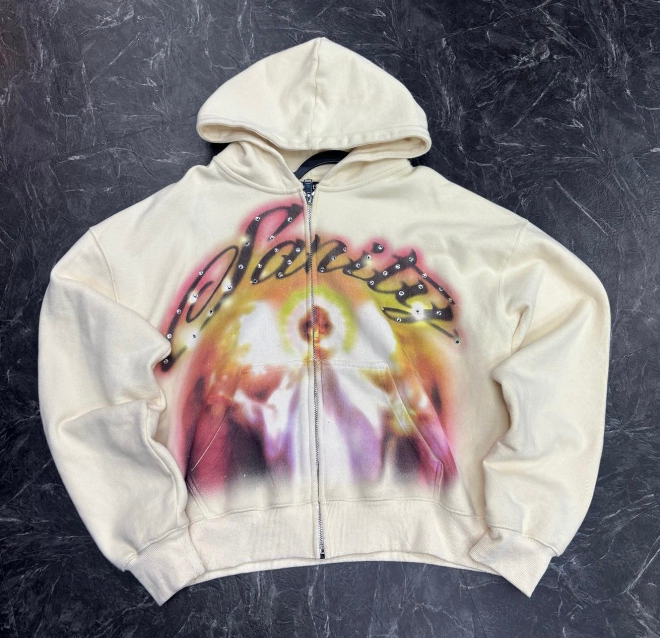 Sanity4Eve Crop Jesus Hoodie