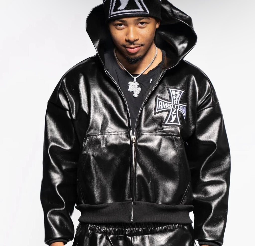 Krazy Ambition Leather Crop Jacket